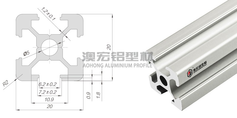 小規格工業鋁型材2020系列